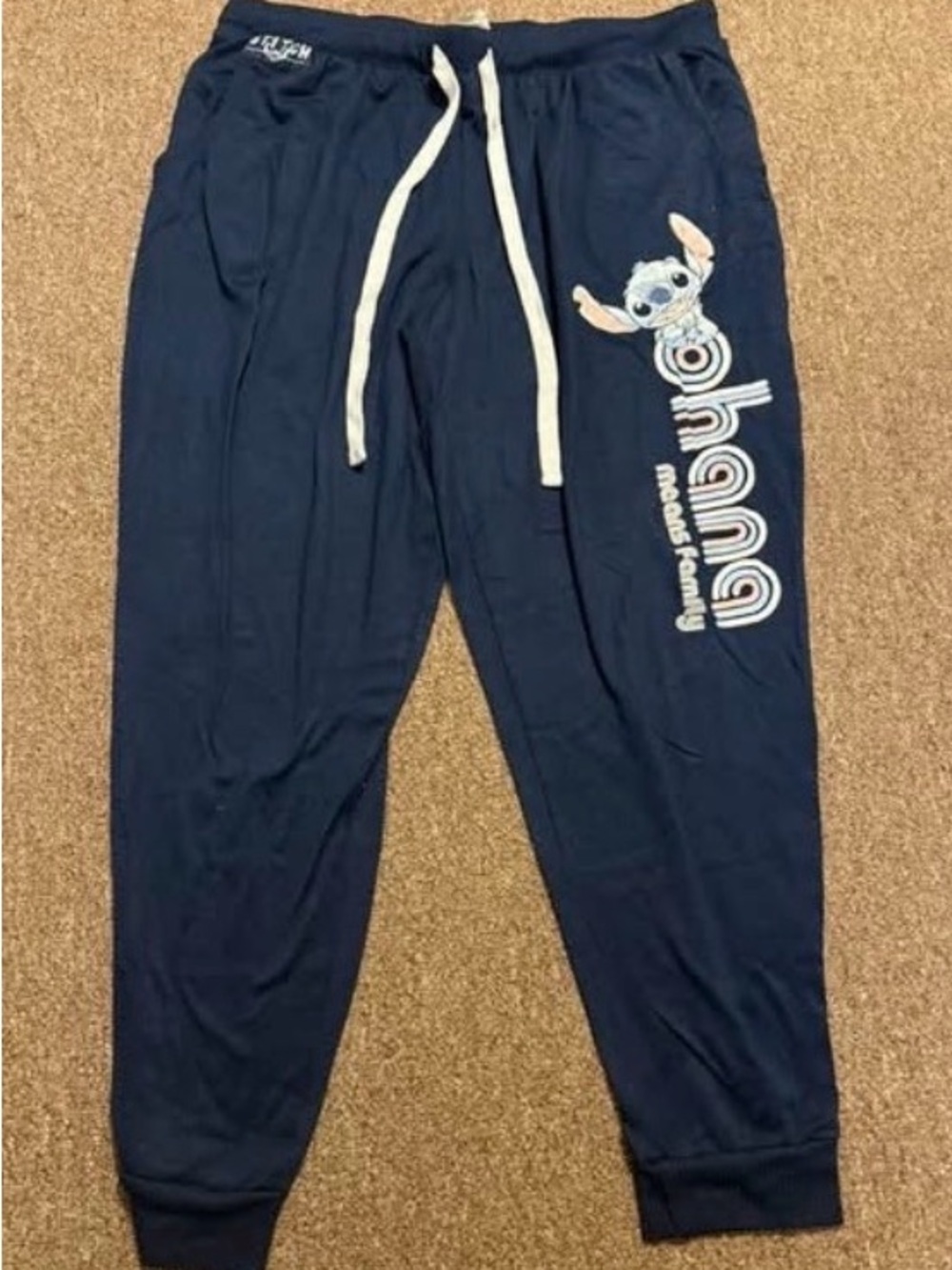 Disney’s Stitch O’Hana Means Family Sleep pants—Size Large